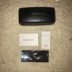 Versace Glasses Case + cleaner